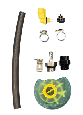 DeatschWerks DW650iL Series 650LPH In-Line External Fuel Pump Universal Install Kit