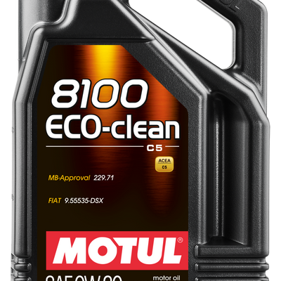 Motul 5L Synthetic Engine Oil 8100 0W20 Eco-Clean