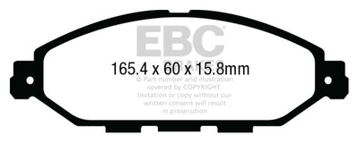 EBC 2015+ Nissan Murano 3.5L Redstuff Front Brake Pads