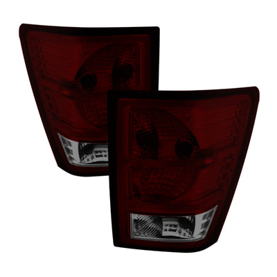 xTune Jeep Grand Cherokee 07-10 OEM Style Tail Lights -Red Smoked ALT-JH-JGC07-OE-RSM