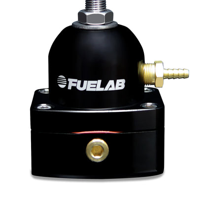 Fuelab 535 EFI Adjustable Mini FPR 90-125 PSI (2) -6AN In (1) -6AN Return - Black
