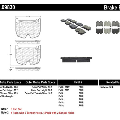 StopTech Performance Brake Pads