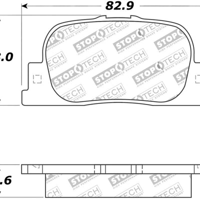 StopTech Street Touring 05-08 Scion tC Rear Brake Pads