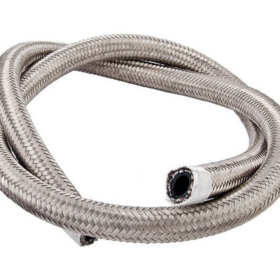 Torque Solution Stainless Steel Braided Rubber Hose -8AN 10ft (0.44in ID)