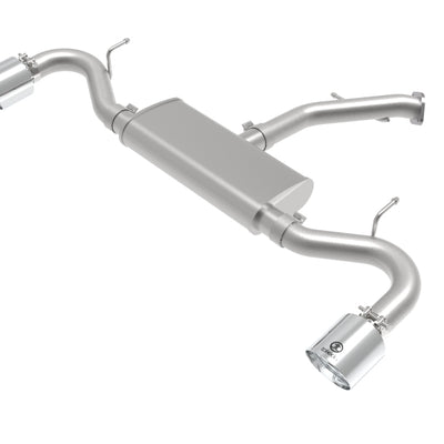 aFe Takeda Series 2.5in 409 SS Axle-Back Exhaust System Polished 18-20 Hyundai Elantra GT L4-1.6L(t)