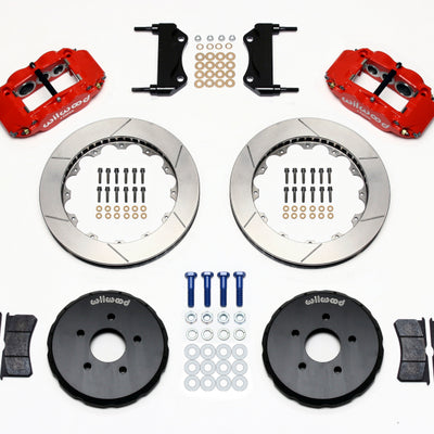 Wilwood Narrow Superlite 6R Front Hat Kit 13.06in Red Nissan 350Z/Fiti G35