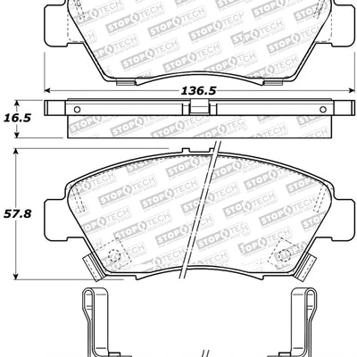 StopTech Street Select Brake Pads - Rear