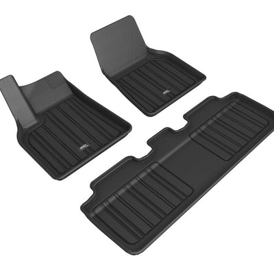 3D MAXpider 2020-2021 Tesla Model Y Elitect 1st & 2nd Row Floormats - Black