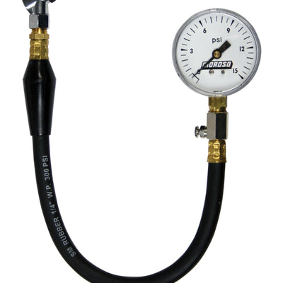 Moroso Tire Pressure Gauge 0-15psi - 2-5/8in Display - 2 Percent Accuracy