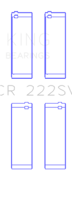 King Engine Bearings BMW N55B30A Rod Bearings - Size STD (2 Pair)