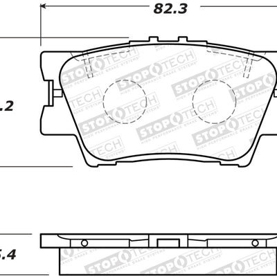 StopTech Street Brake Pads - Rear