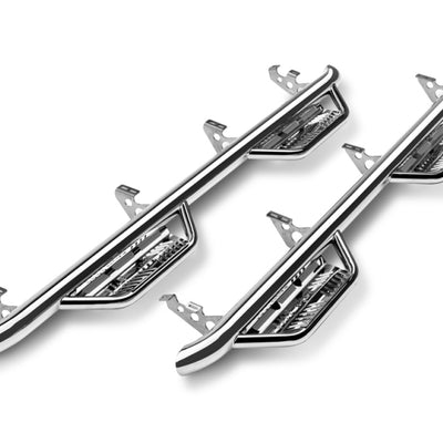 N-Fab Podium SS 07-17 Toyota Tundra Double Cab - Polished Stainless - 3in