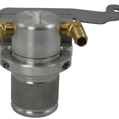 Moroso 11-14 Ford Mustang V6 Air/Oil Separator Catch Can - Small Body - Billet Aluminum