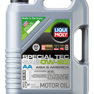LIQUI MOLY 5L Special Tec AA Motor Oil SAE 0W20
