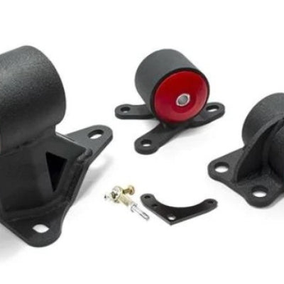 Innovative 92-95 Civic B/D Series Black Steel Mounts 95A Bushings (Auto to Manual Cable 2 Bolt)