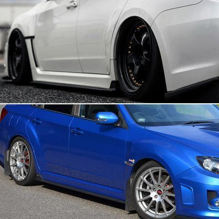 08-14 Subaru Impreza WRX/STI S206 Side Skirt Extensions - HoneyComb Motorsports