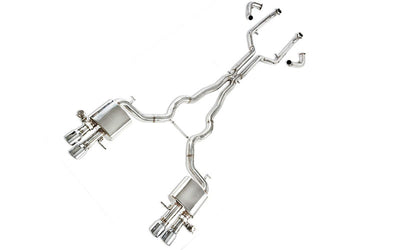 iPE Stainless Steel Valvetronic Exhaust System w/ Quad Polished Tips and Remote - BMW M5 F10 (12-17')