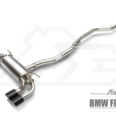 Fi Exhaust Front and Mid Pipe Valvetronic Muffler w/ Quad Tips - BMW M2 F87 (15-17')