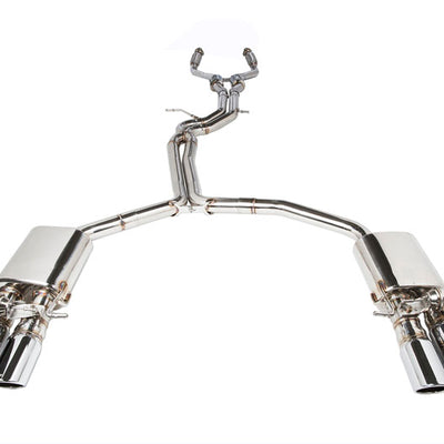 iPE Stainless Steel Valvetronic Exhaust System w/ OBD2 with Light Sensor and Polished Tips - Audi S4 B8 / B8.5 (09-16')