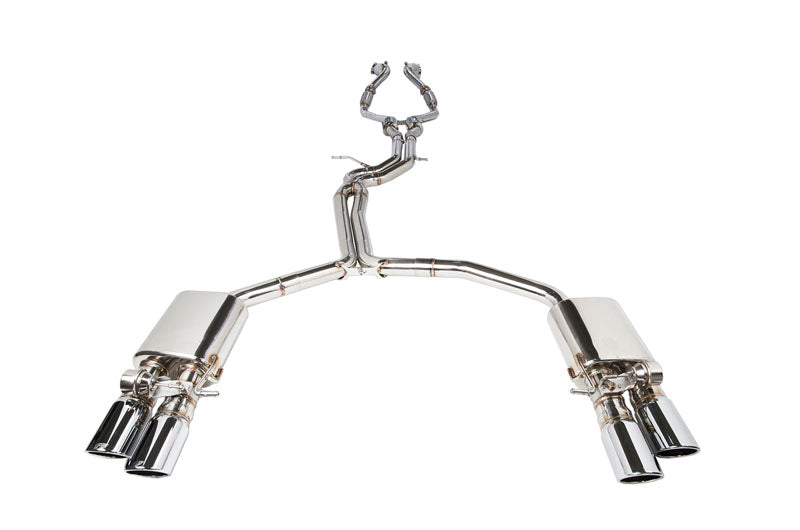 iPE Stainless Steel Valvetronic Exhaust System w/ OBD2 with Light Sensor and Polished Tips - Audi S5 4.2L (08-17')