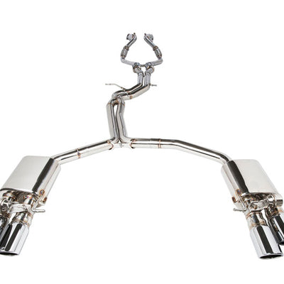 iPE Stainless Steel Valvetronic Exhaust System w/ OBD2 with Light Sensor and Polished Tips - Audi S5 4.2L (08-17')