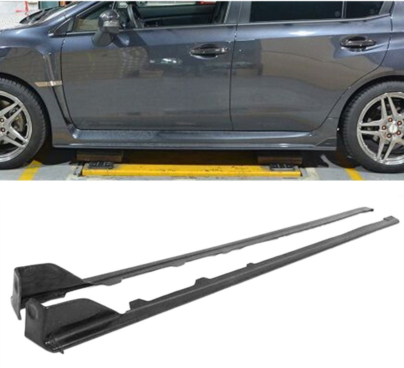 15-19' Subaru WRX/STI OE-Style Side Skirt Extensions - HoneyComb Motorsports