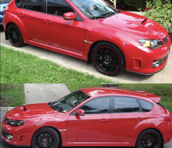 2008-2010 Subaru Impreza WRX STi "Sti-Style" Front Lip - HoneyComb Motorsports