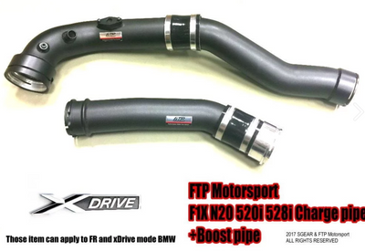 FTP Motorsports F1X 520i / 528i N20 Chargepipe + Boost Pipe Combo
