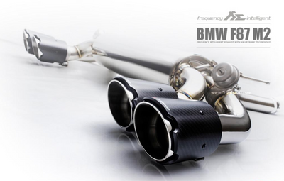 Fi Exhaust Front and Mid Pipe Valvetronic Muffler w/ Quad Tips - BMW M2 F87 (15-17')