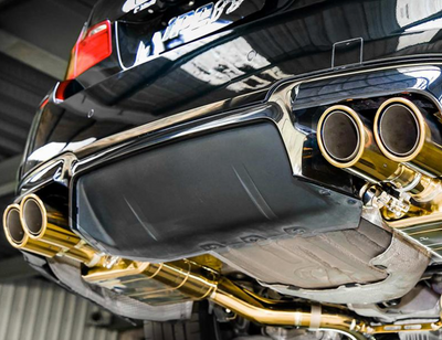 iPE Titanium Valvetronic Exhaust System w/ Quad Polished Tips and Remote - BMW M5 F10 (12-17')