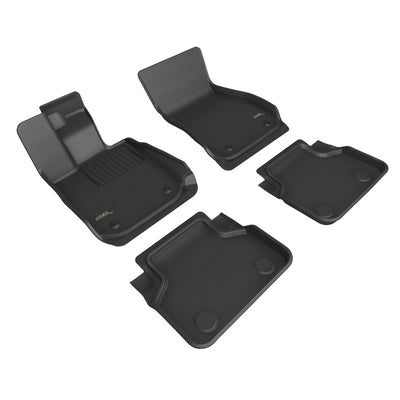3D MAXpider 18-23 BMW 8 Series Gran Coupe Kagu Floor Mat- Black R1 R2