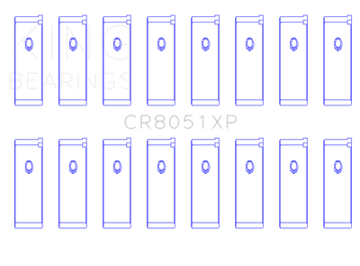 King Engine Bearings Nissan VK56DE/VK56VD/VK45DE (Size +0.25mm) Performance Rod Bearing Set