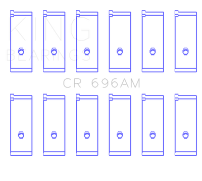 King Engine Bearings Toyota 5ME/5MGE/7MGE/7MGTE Rod Bearing Set - Size +0.5mm
