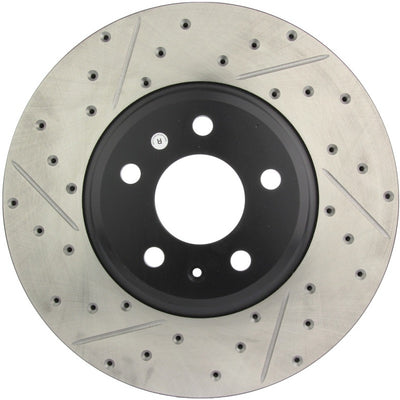StopTech Power Slot 09-10 Audi A4/A4 Quattro / 08-10 A5 / 10 S4 Front Right Drilled & Slotted Rotor