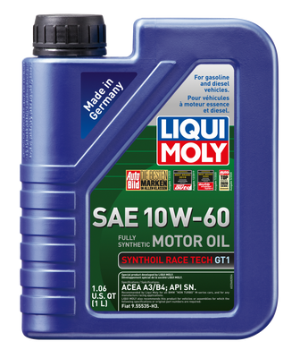 LIQUI MOLY 1L Synthoil Race Tech GT1 Motor Oil SAE 10W60