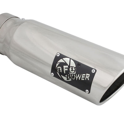 aFe Diesel Exhaust Tip Bolt On Polished 4in Inlet x 5in Outlet x 15in