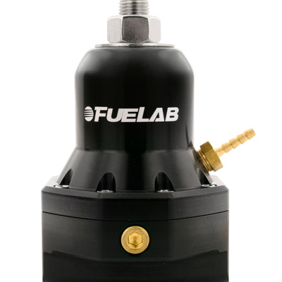 Fuelab 565 EFI Adjustable FPR 40-80 PSI (2) -10AN In (1) -10AN Return Max Flow Bypass - Black