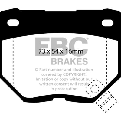 EBC 89-95 Nissan Skyline (R32) 2.6 Twin Turbo GT-R Bluestuff Rear Brake Pads