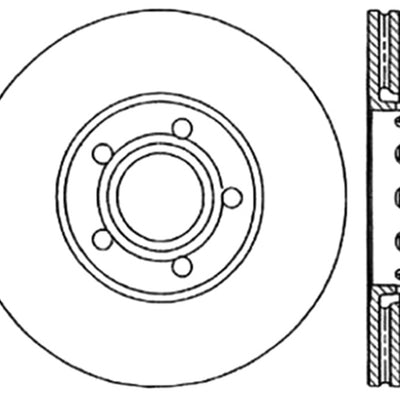 StopTech 96-7/04 Audi A4 / 95-01 A6 / 7/98-05 VW Passat Left Front Slotted and Drilled Rotor