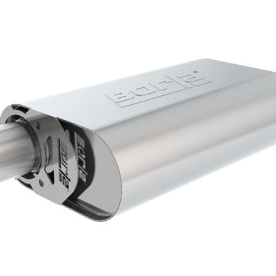 Borla CrateMuffler SBC 283/327/350 2.25 inch Offset In/Out 14in x 4.35in x 9in Oval S-Type Muffler