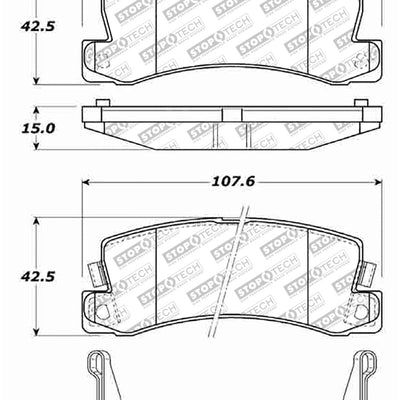 StopTech Street Select Brake Pads - Front