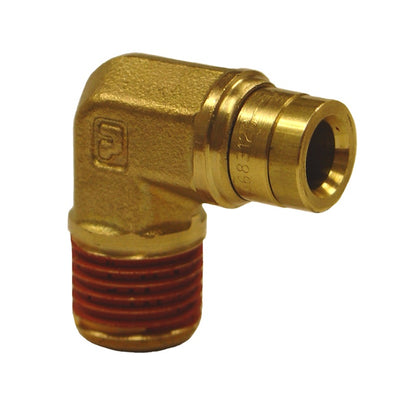 Firestone Male 1/4in. NPT To 1/4in. PTC 90 Degree Elbow Air Fitting - 25 Pack (WR17603031)