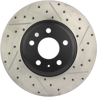 StopTech Power Slot 09-10 Audi A4/A4 Quattro / 08-10 A5 / 10 S4 Front Left Drilled & Slotted Rotor