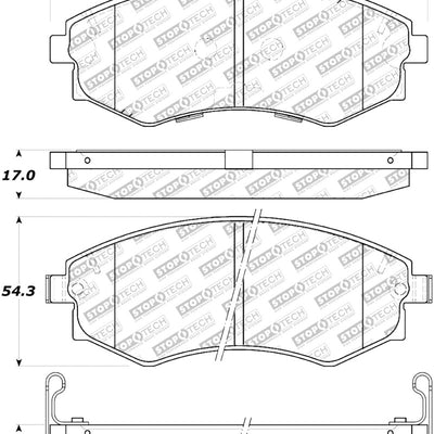 StopTech Street Select Brake Pads - Rear