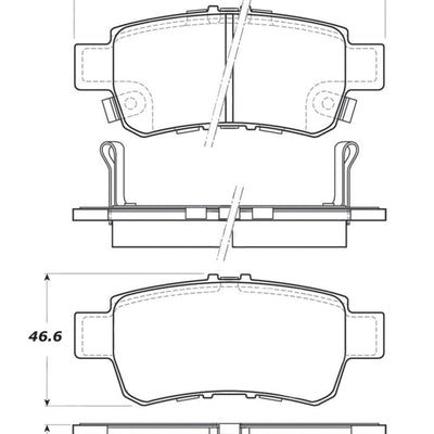 StopTech Street Touring 06-13 Honda Odyssey Rear Brake Pads