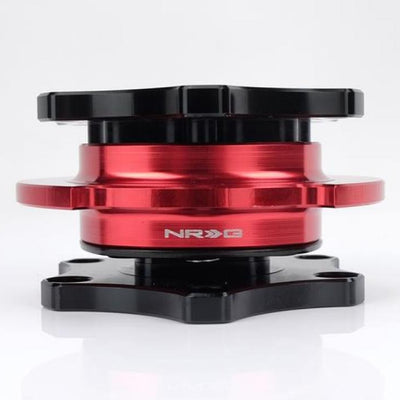 NRG Quick Release SFI SPEC 42.1 - Shinny Black Body / Red Shinny Ring