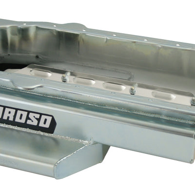 Moroso Pre-85 Chevrolet Small Block (w/Passenger Side Dipstick) Wet Sump 6qt 6.5in Steel Oil Pan