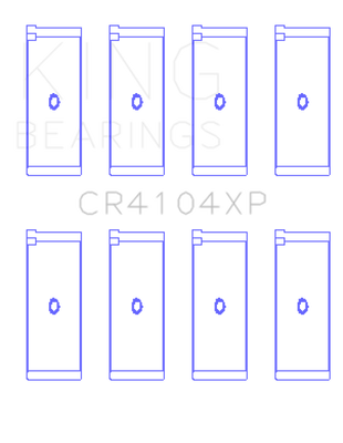 King Engine Bearings Audi/VW 83-03 1.6L/1.8L/2.0L Performance Rod Bearing Set - Size STD