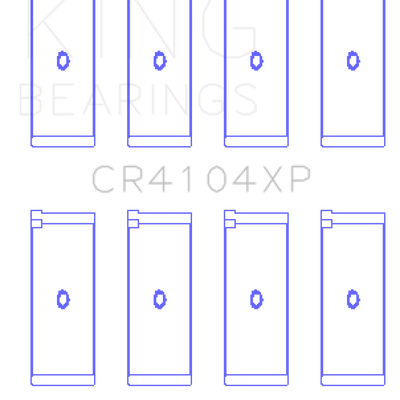 King Engine Bearings Audi/VW 83-03 1.6L/1.8L/2.0L Performance Rod Bearing Set - Size STD