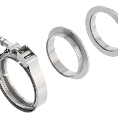 Borla Universal 3in Stainless Steel 3pc V-Band Clamp w/ Male and Female Flanges